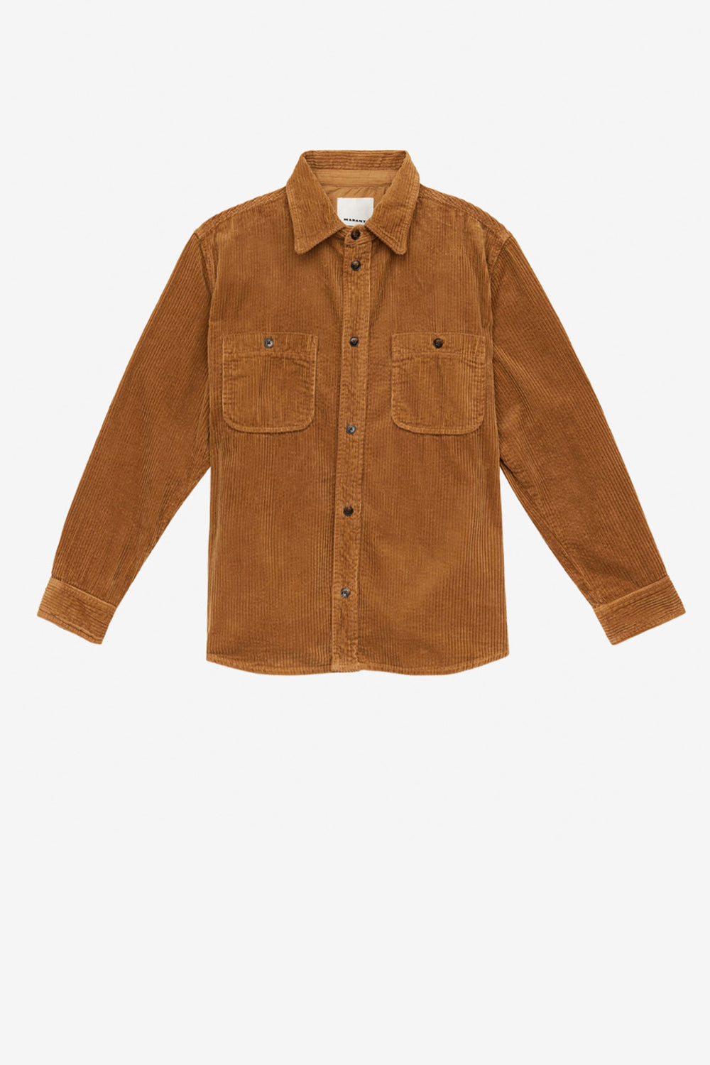 Chemise nario en velours côtelé - Camel - Man - 1