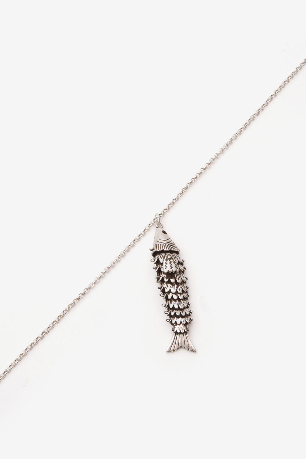 Collana river man con pendente a forma di pesce - Argento - Man - 3