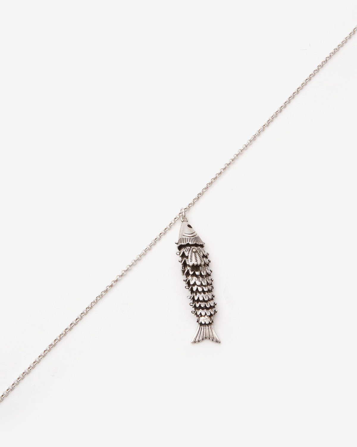 Collier avec poisson river man - Argent - Man - 3