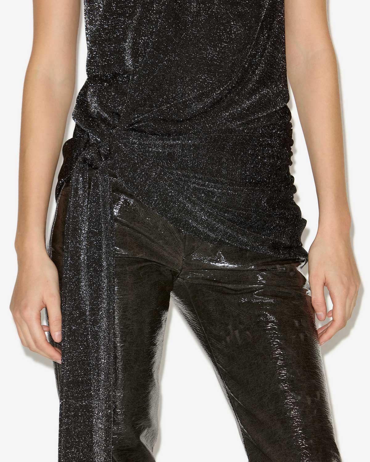 Celini top Woman Black and silver 2