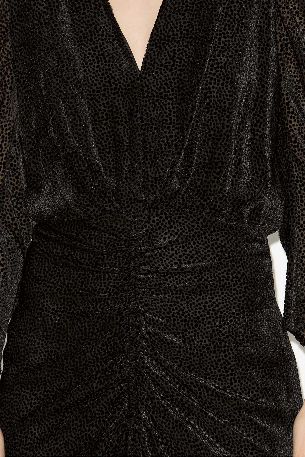 Blusa marlin in velluto devoré - Nero - Woman - 3