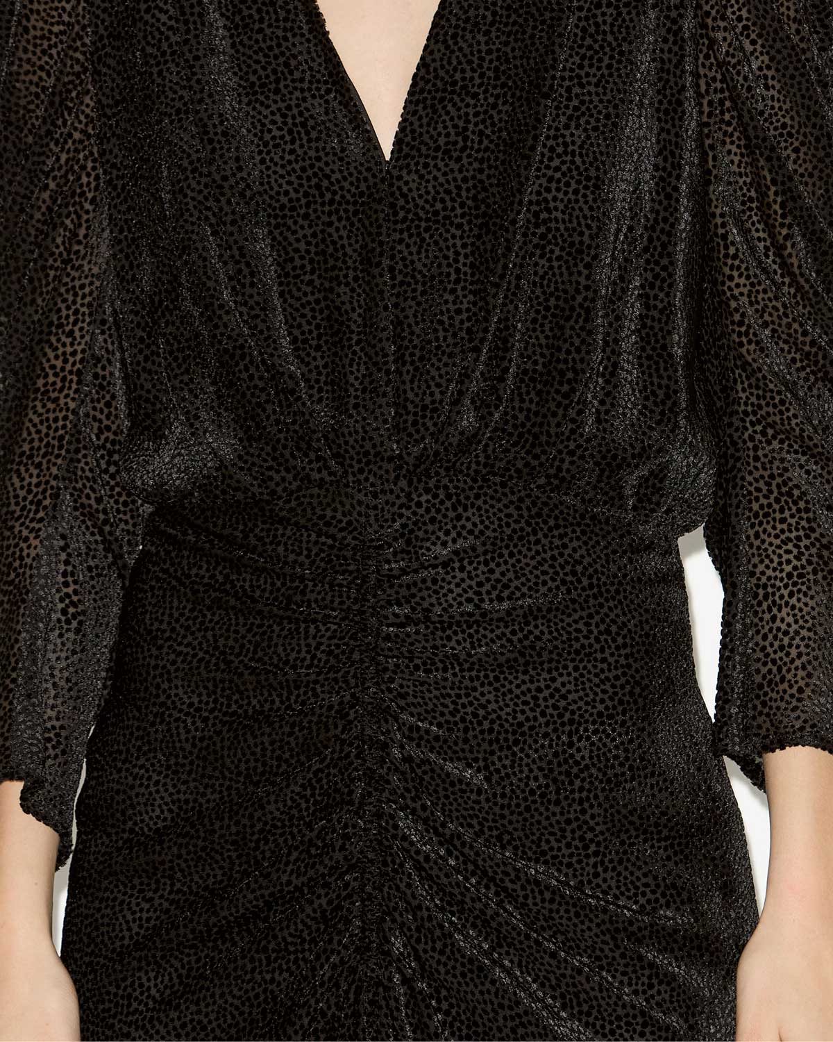 Blusa marlin in velluto devoré - Nero - Woman - 2