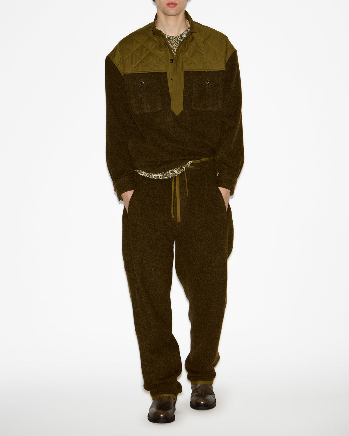 스티븐(stiven) 스웨터 Man Dark khaki 4