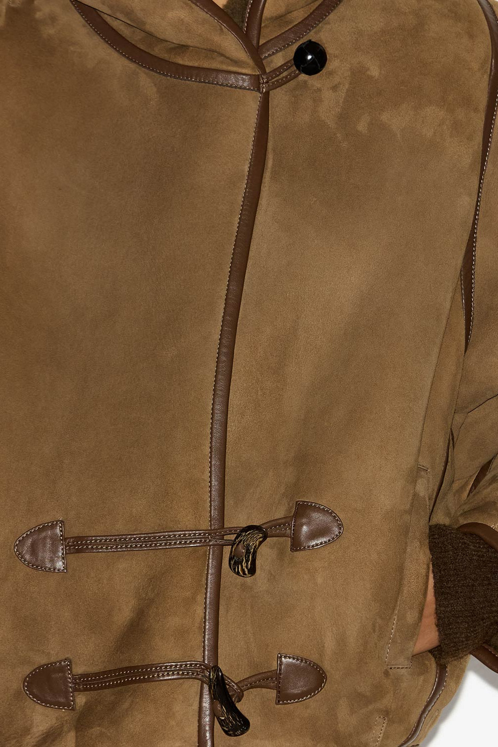 Cappotto amiel corto in shearling - Bronzo - Woman - 2