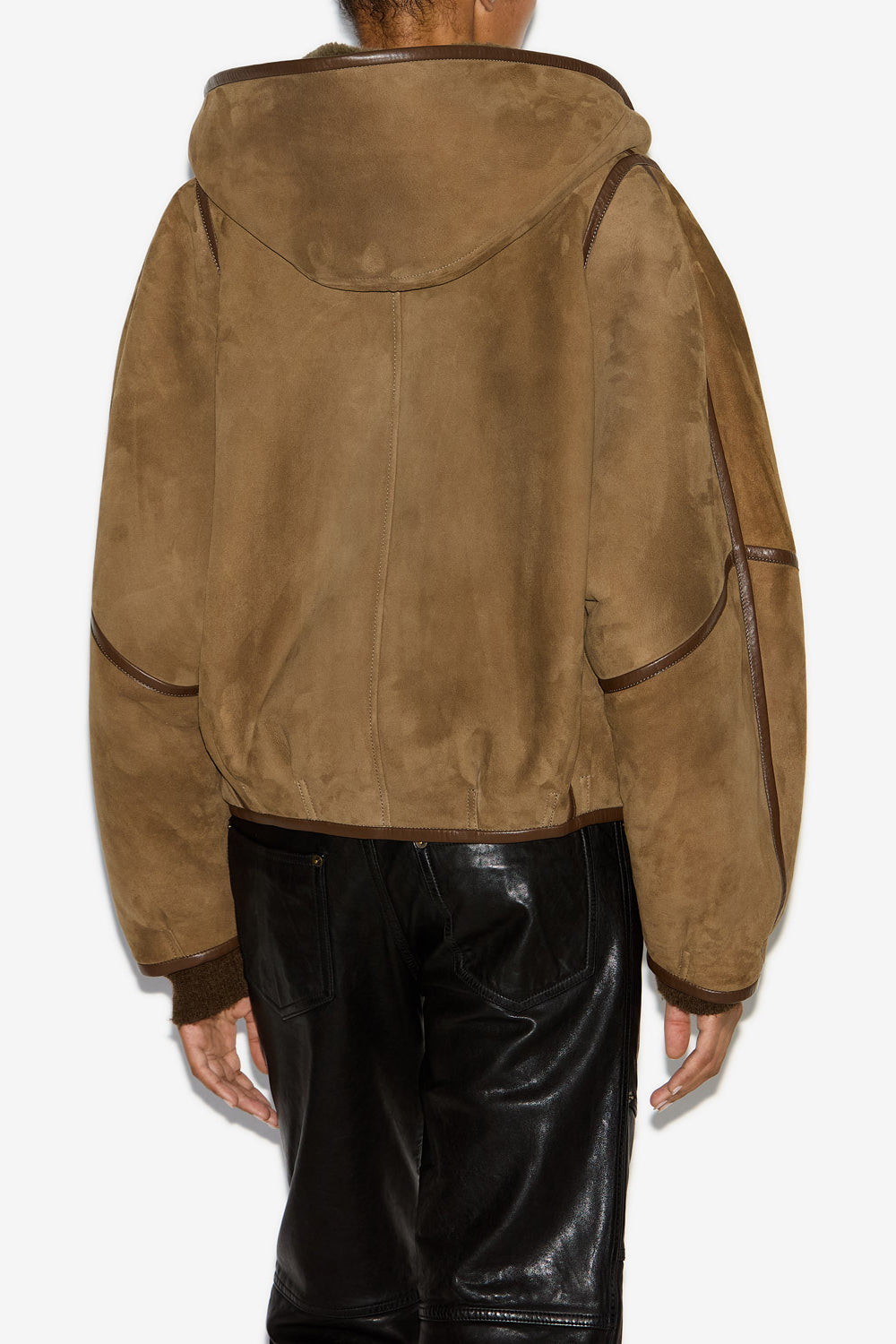 Cappotto amiel corto in shearling - Bronzo - Woman - 4