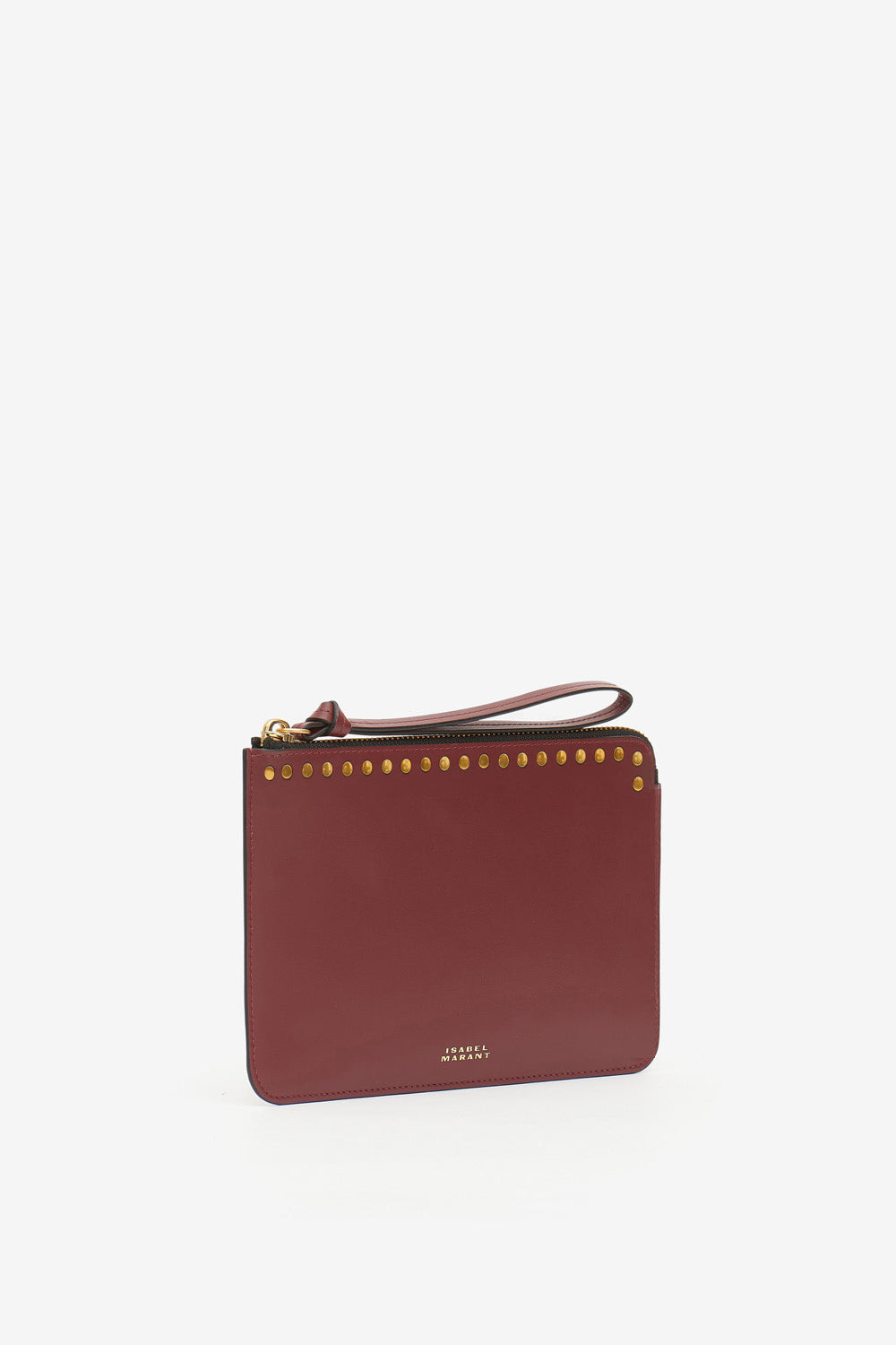 Flat pouch レザー製 クラッチバッグ - ボルドー - Woman - 5