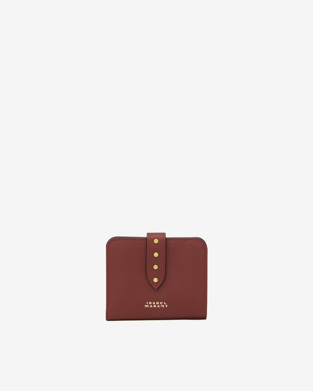 Wallet leather small leather goods Woman Burgundy 1