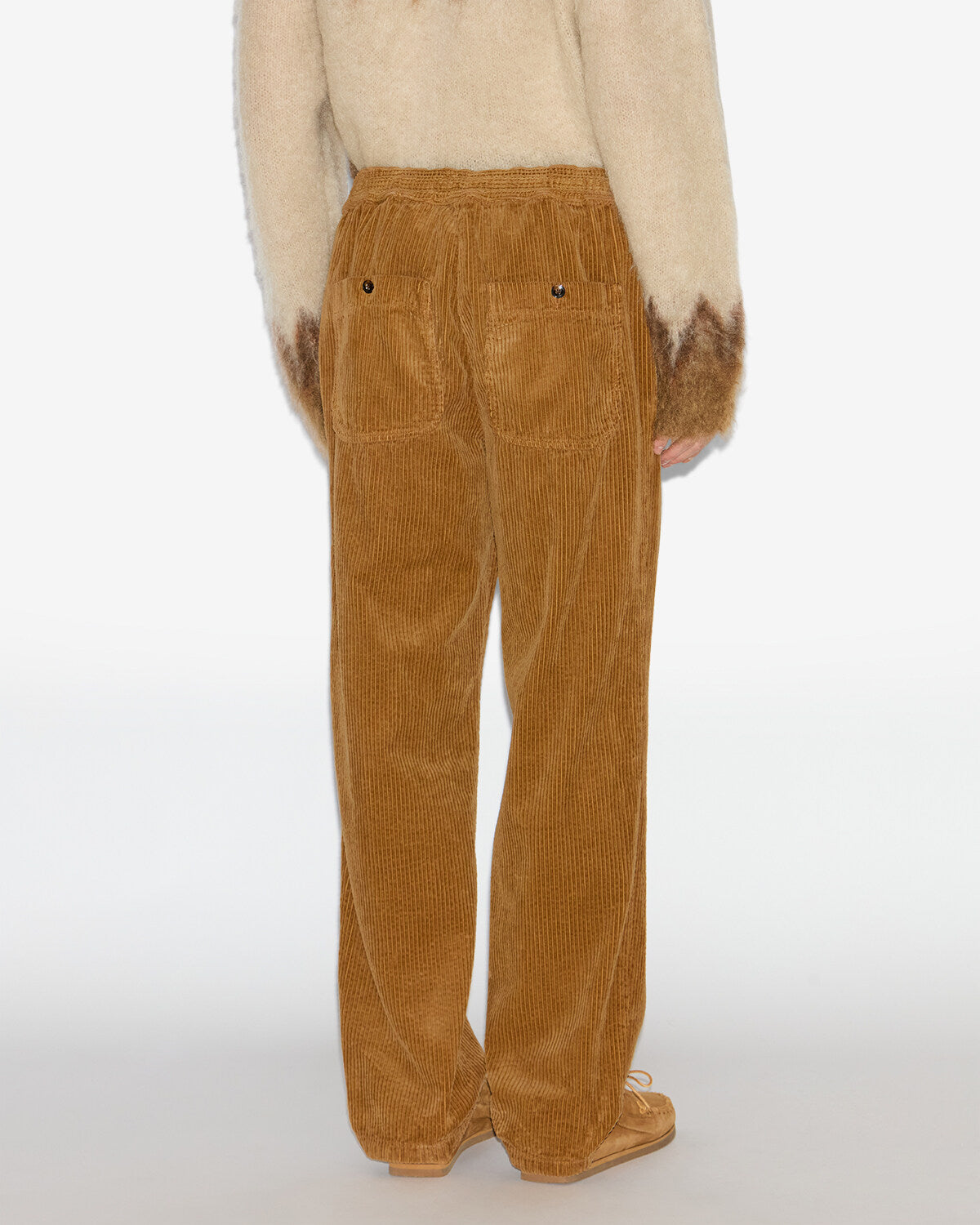 Pantaloni nirlen in velluto a coste - Camel - Man - 4