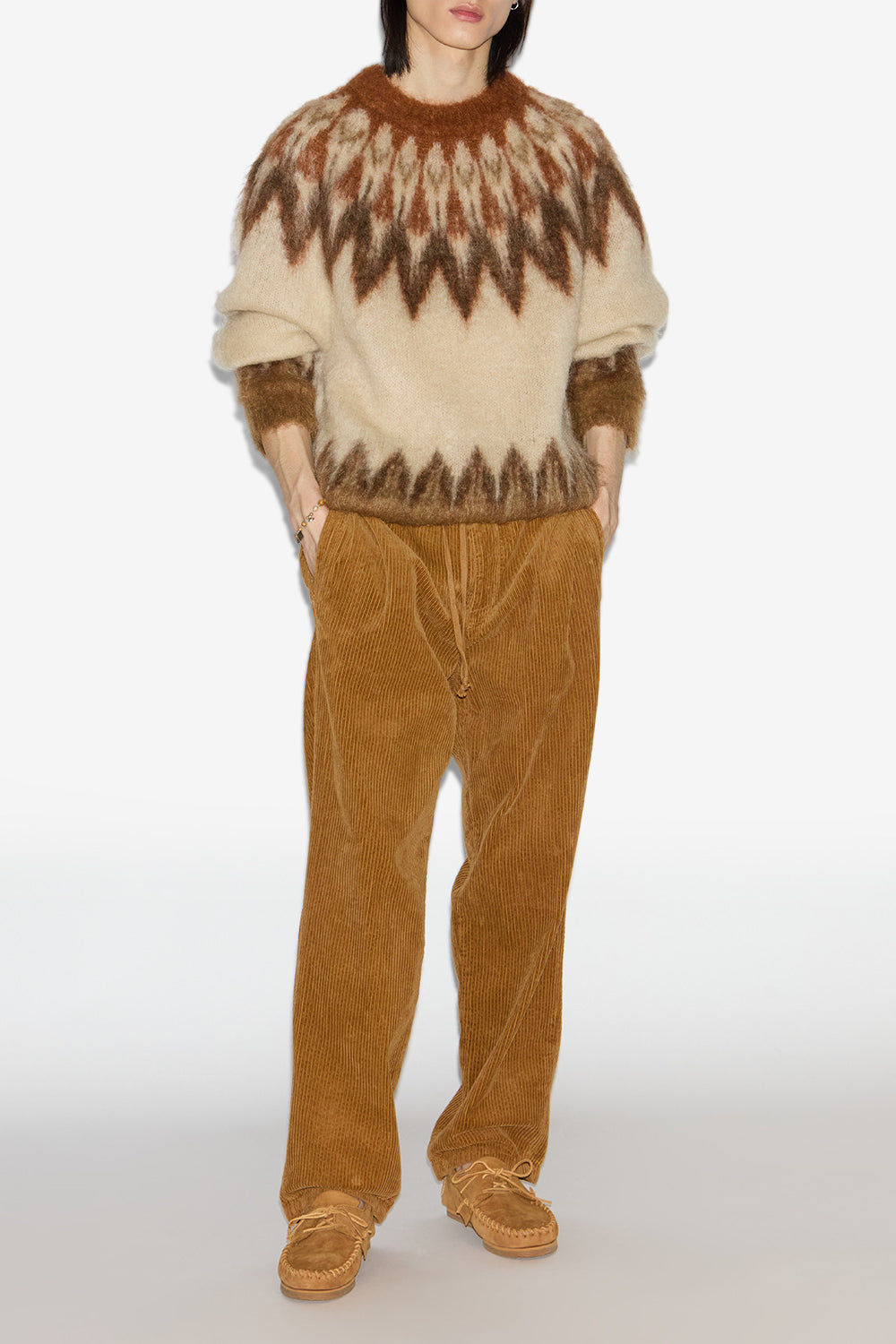 Pantalon nirlen en velours côtelé - Camel - Man - 2