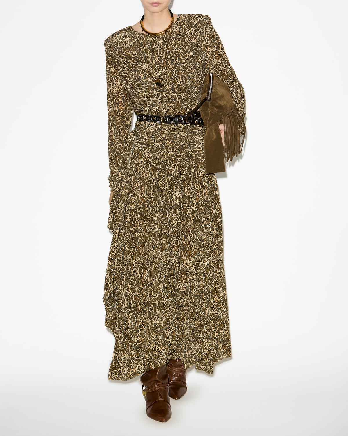 Zeidi dress Woman brown | ISABEL MARANT Official online store