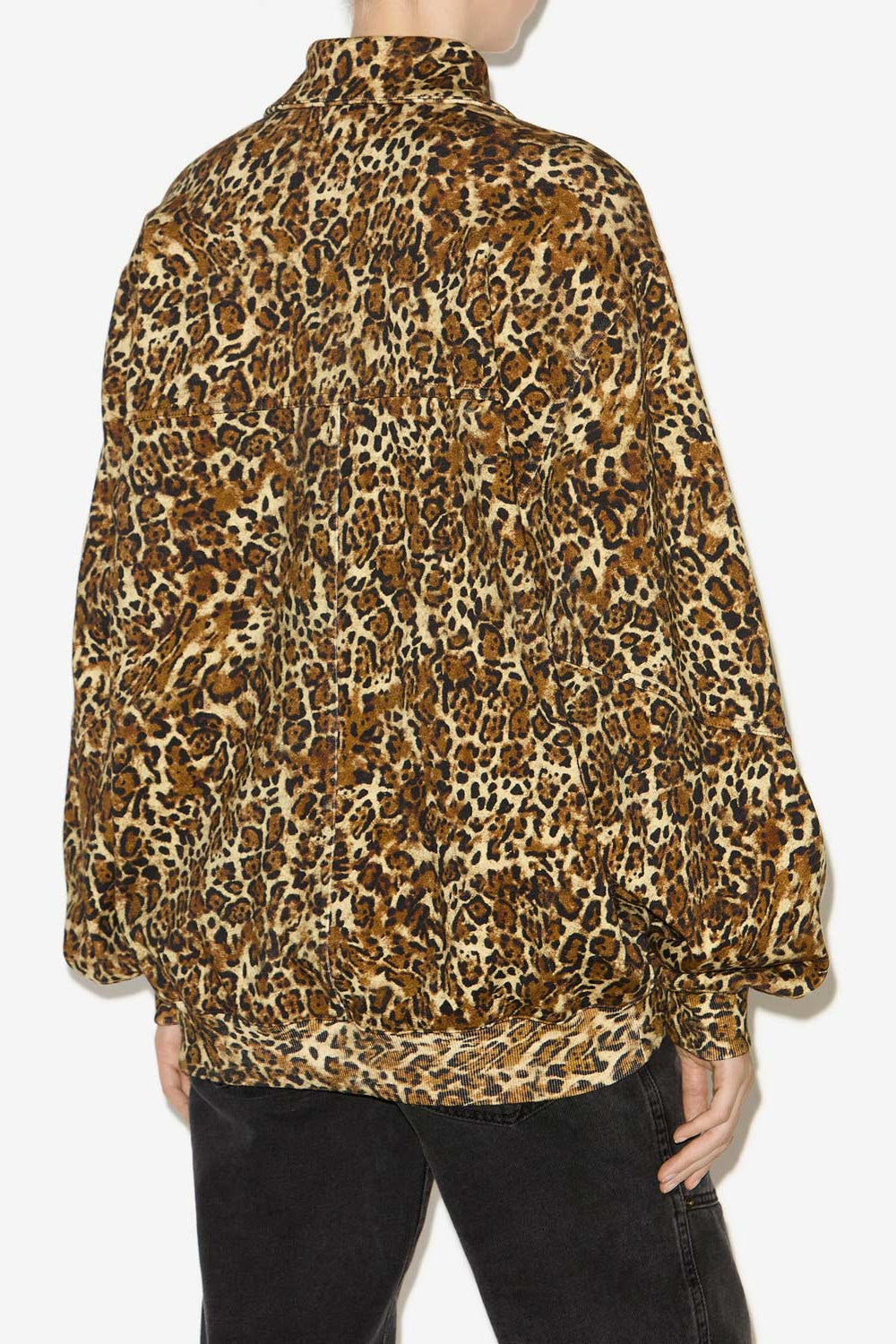 Felpa wilda a collo alto con stampa - Leopard - Woman - 5