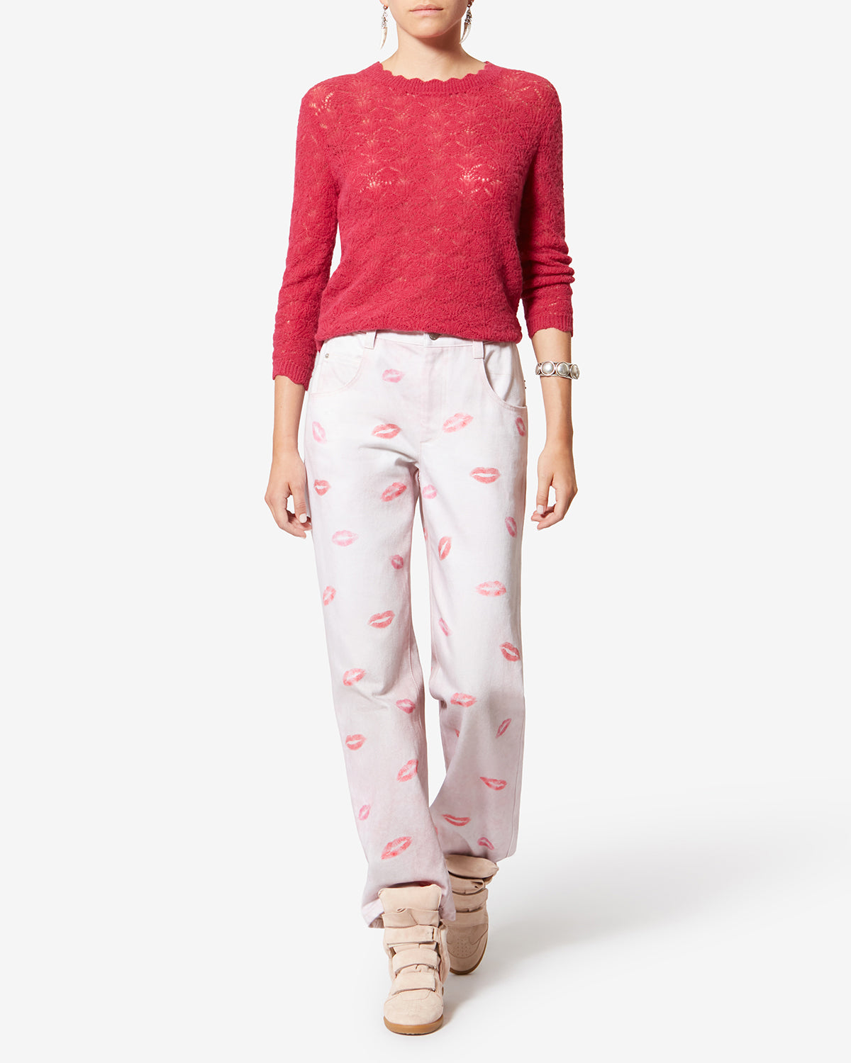 BEKETT SNEAKERS Woman pale pink-peach | ISABEL MARANT Official