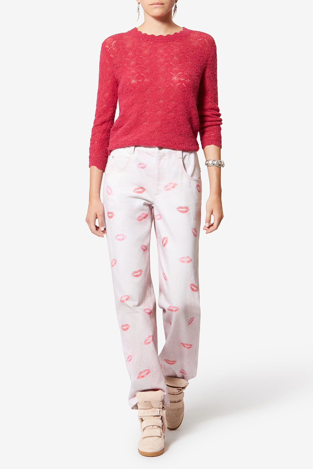 Bekett leather sneakers - Pale pink-peach - Woman - 6