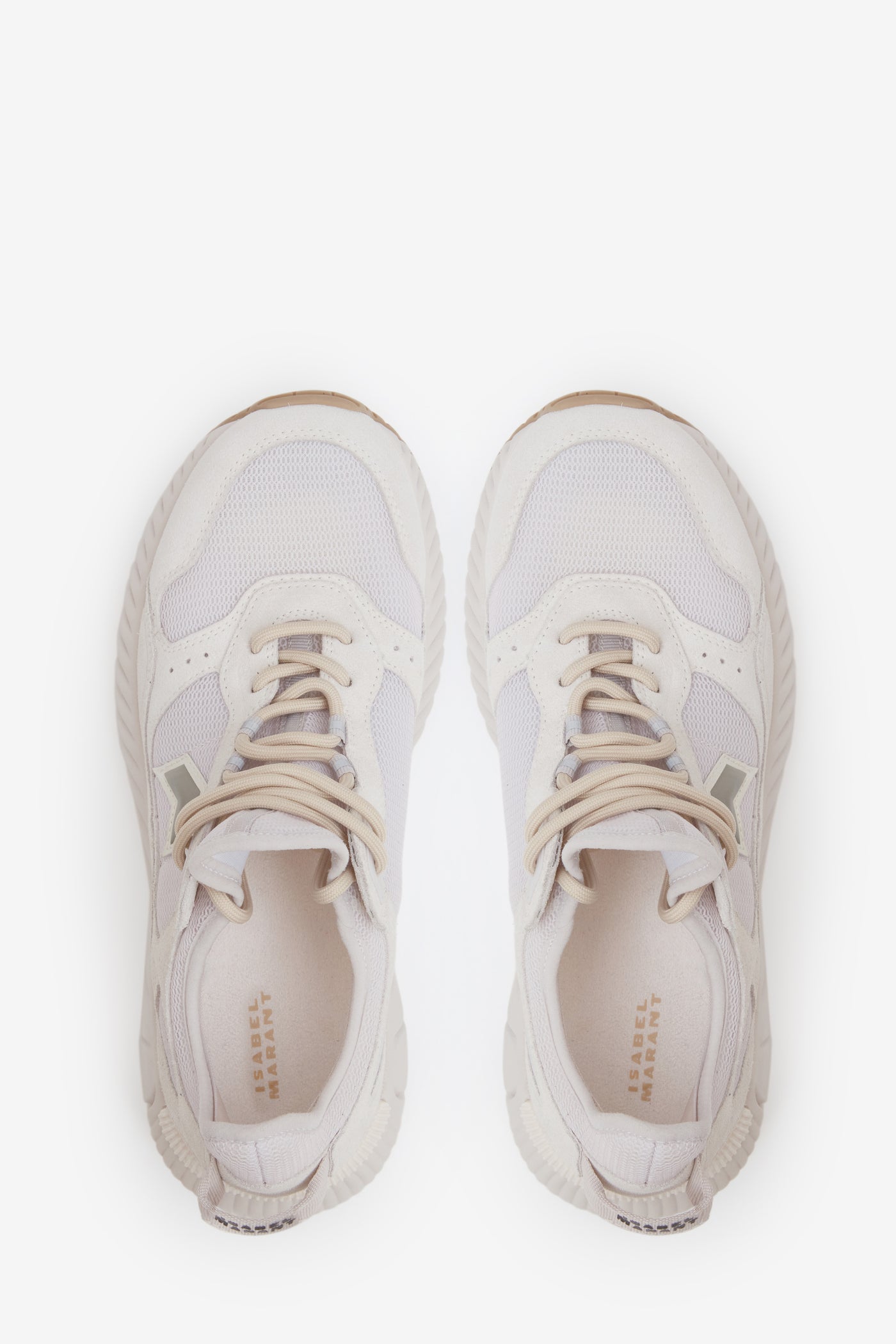 Sneaker sportive in pelle ewie - Ecru - Woman - 3