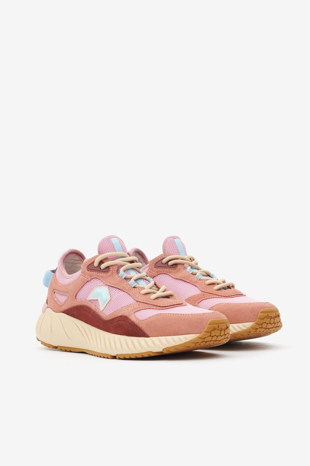 Sneaker sportive in pelle ewie - Shell pink - Woman - 3