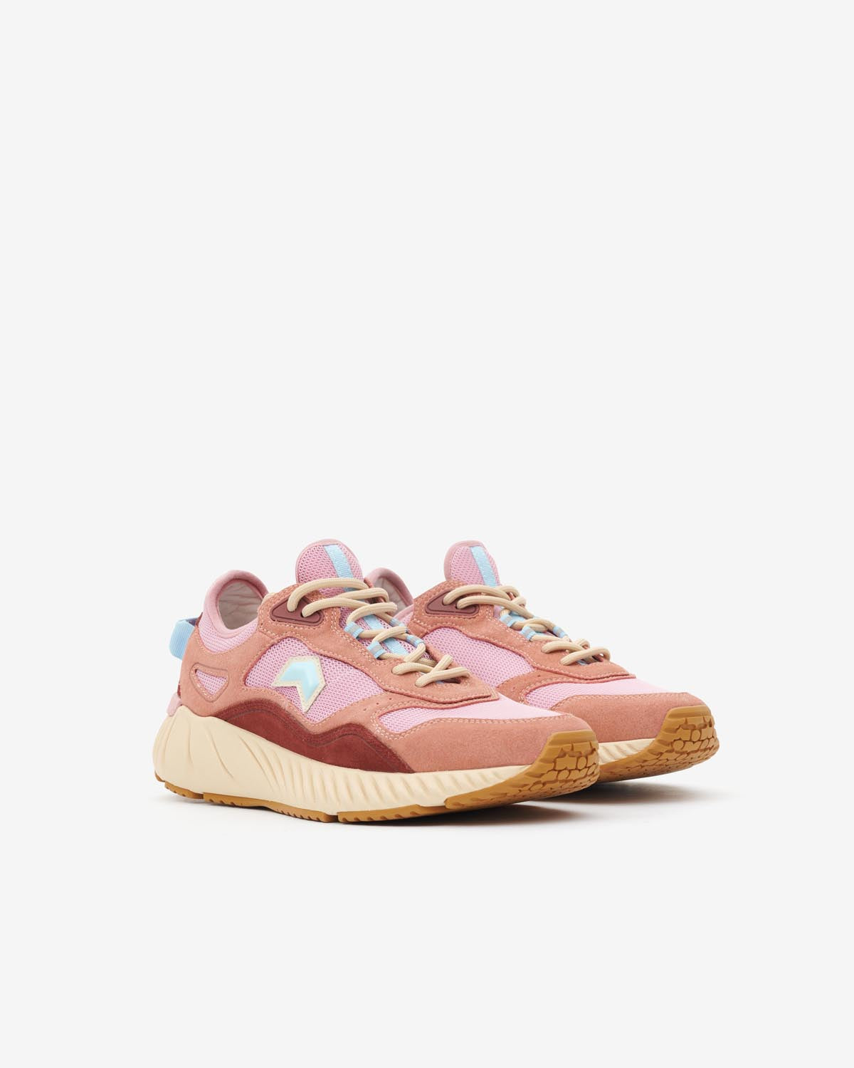 Sneaker sportive in pelle ewie - Shell pink - Woman - 3