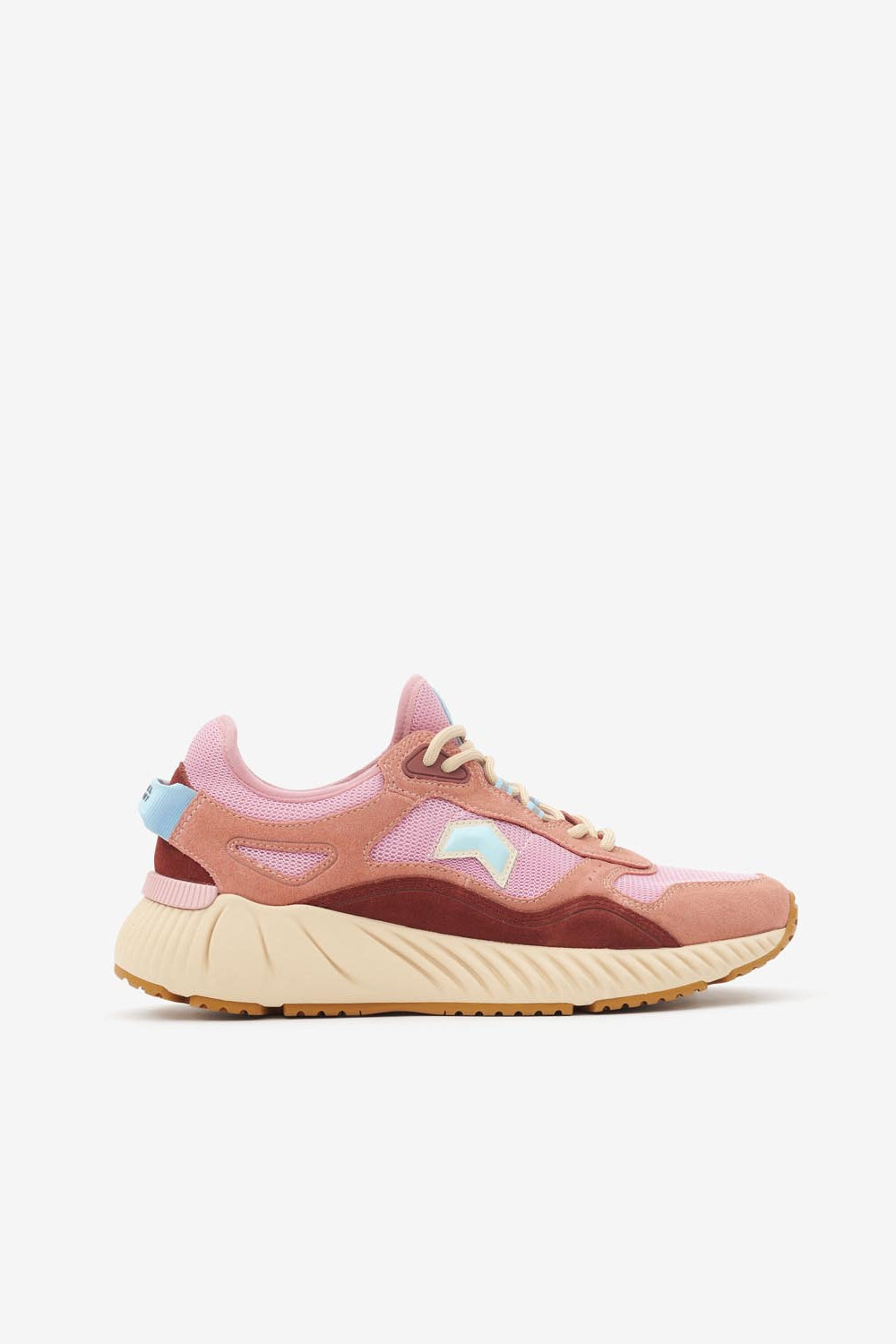 Sneaker sportive in pelle ewie - Shell pink - Woman - 1