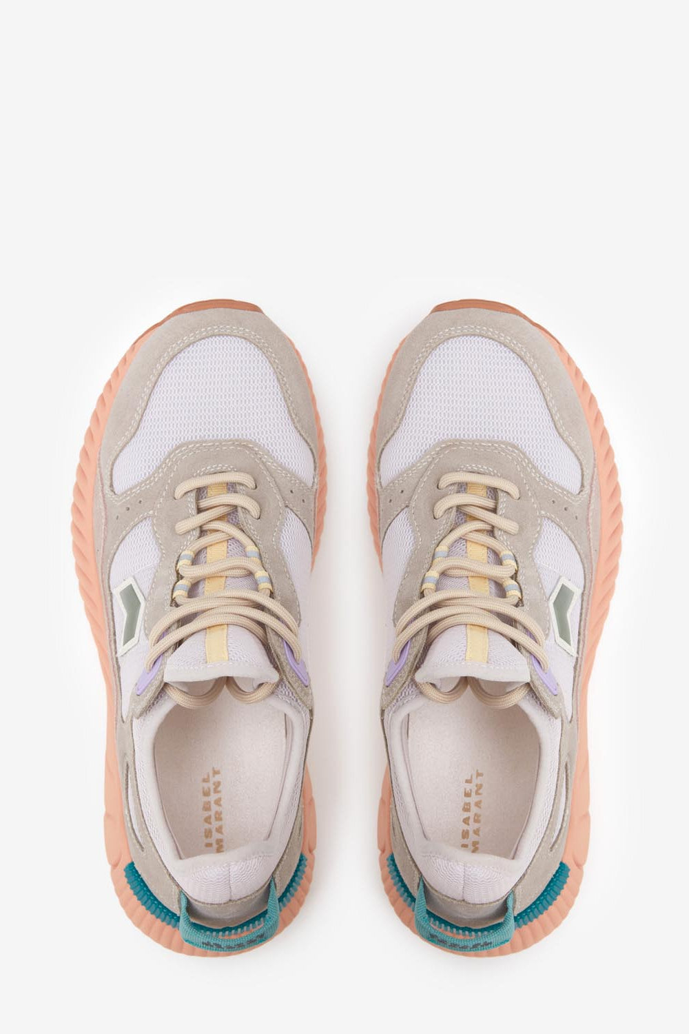 Sneaker sportive in pelle ewie - Beige - Woman - 4