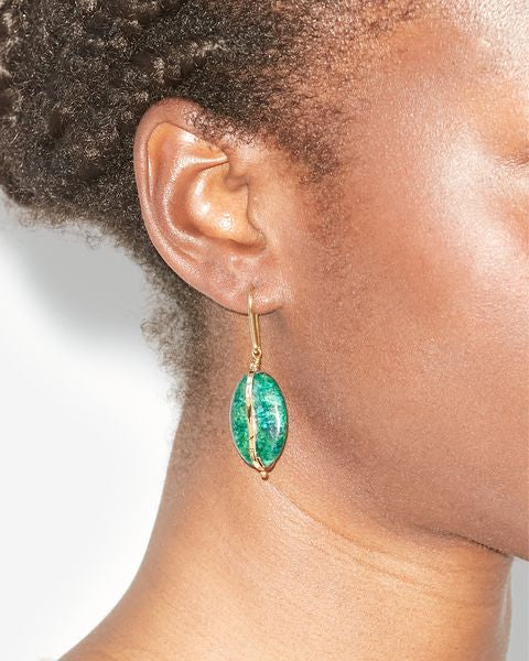 Stones earrings Woman Turquoise 5