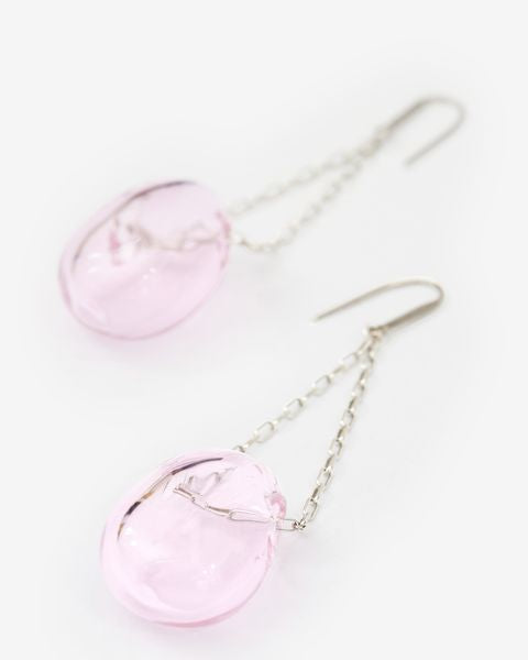 Bubble ピアス Woman Light pink-silver 2