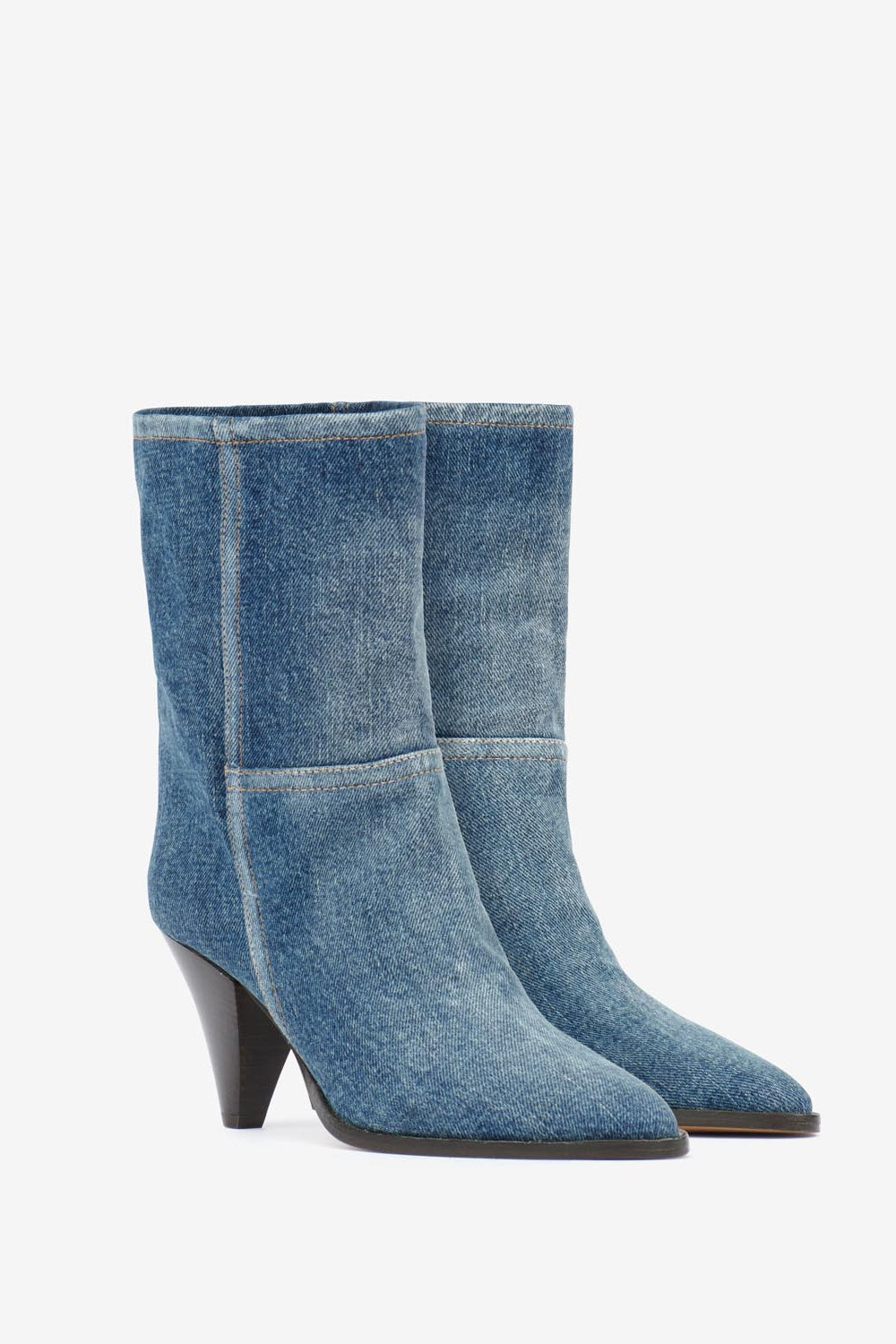 Rouxa suede ankle boots - Washed blue - Woman - 5