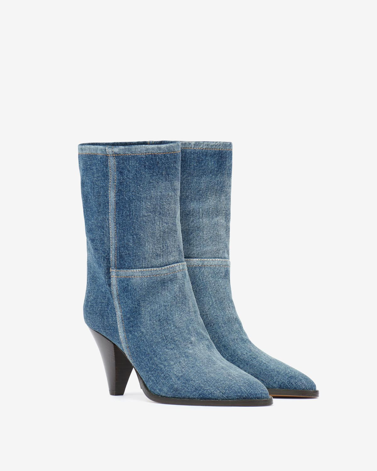 Rouxa suede ankle boots - Washed blue - Woman - 5