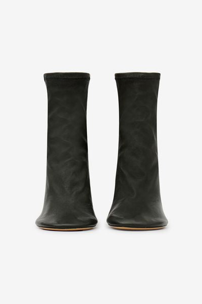 Stivaletti in morbida pelle con tacco alto - Nero - Woman - 7