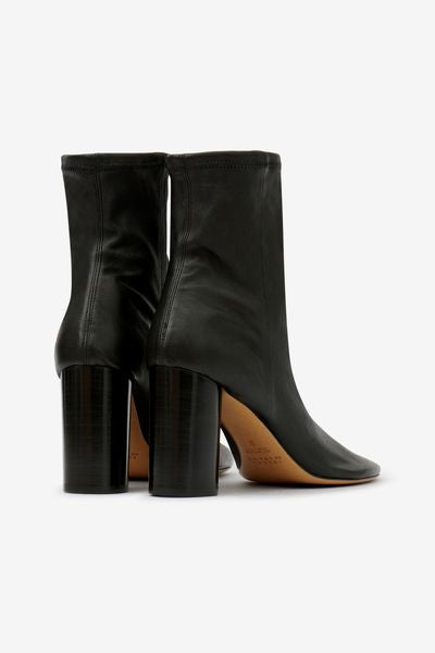 Stivaletti in morbida pelle con tacco alto - Nero - Woman - 4