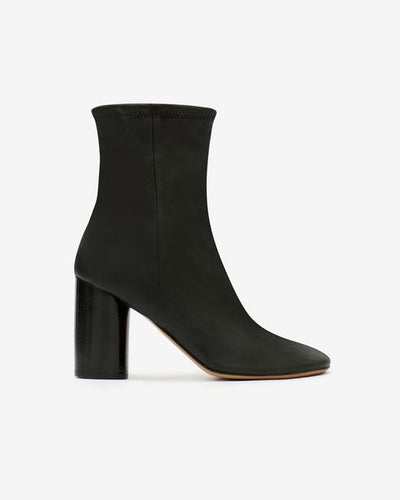 Soft leather ankle boots with high heels - 黒 - Woman - 2