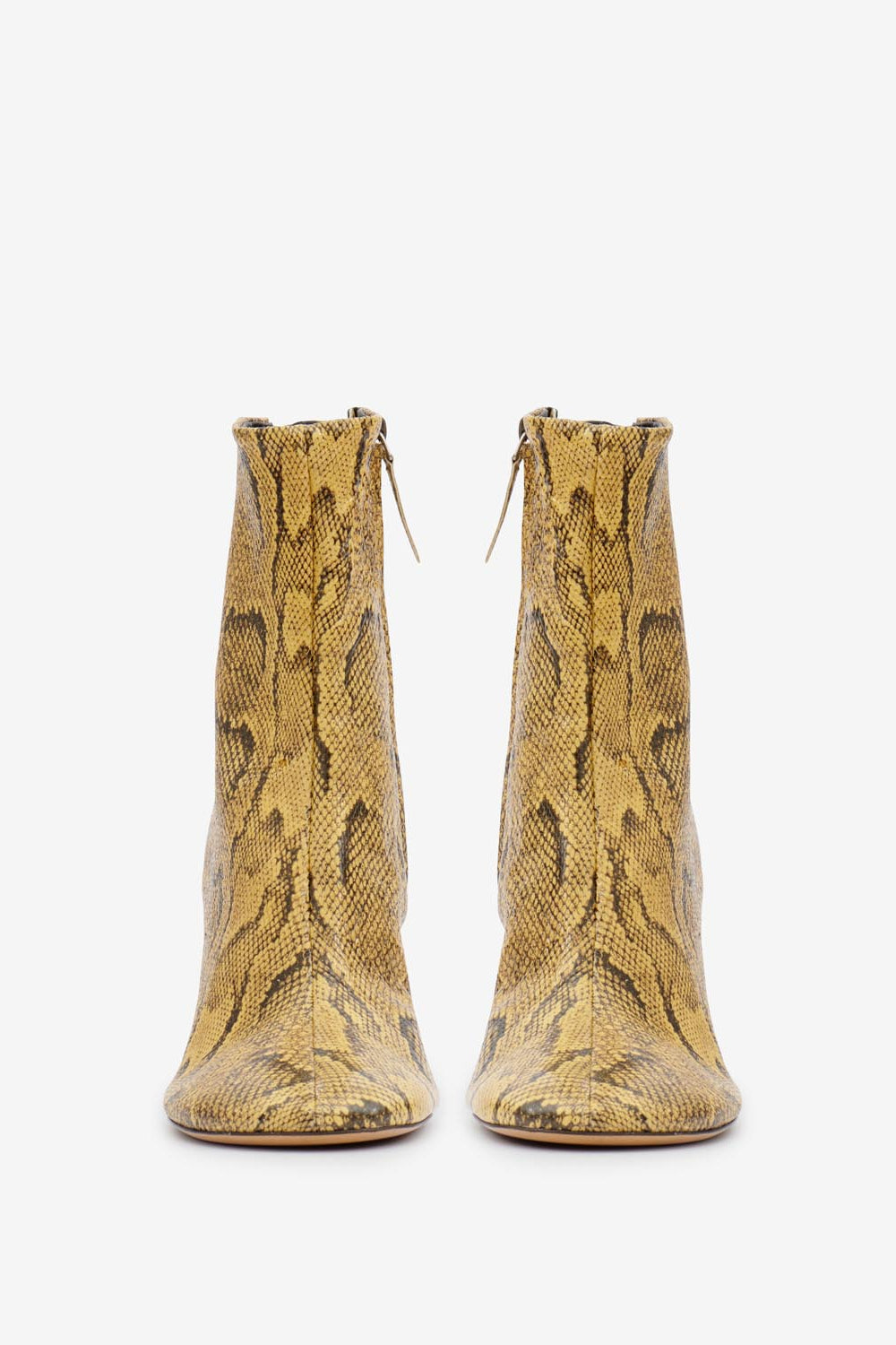 Bottines en cuir souple à talons hauts labee - Naturel - Woman - 4