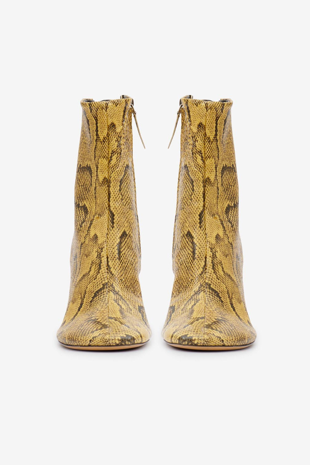 Bottines en cuir souple à talons hauts labee - Naturel - Woman - 3