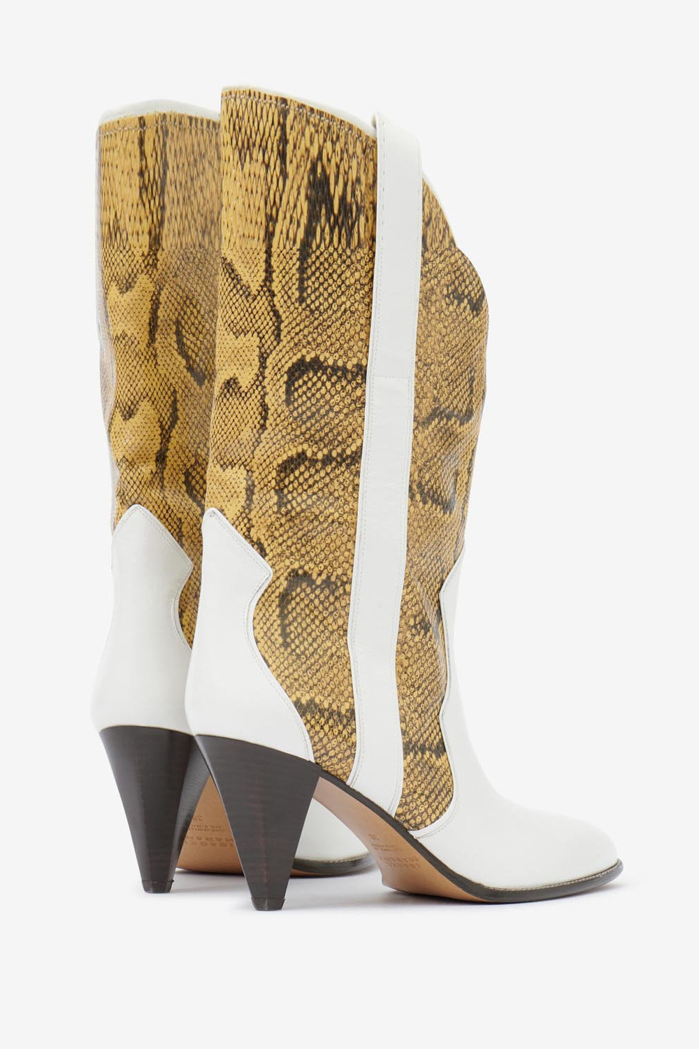 Botines de piel estampada witney - Natural-white - Woman - 2