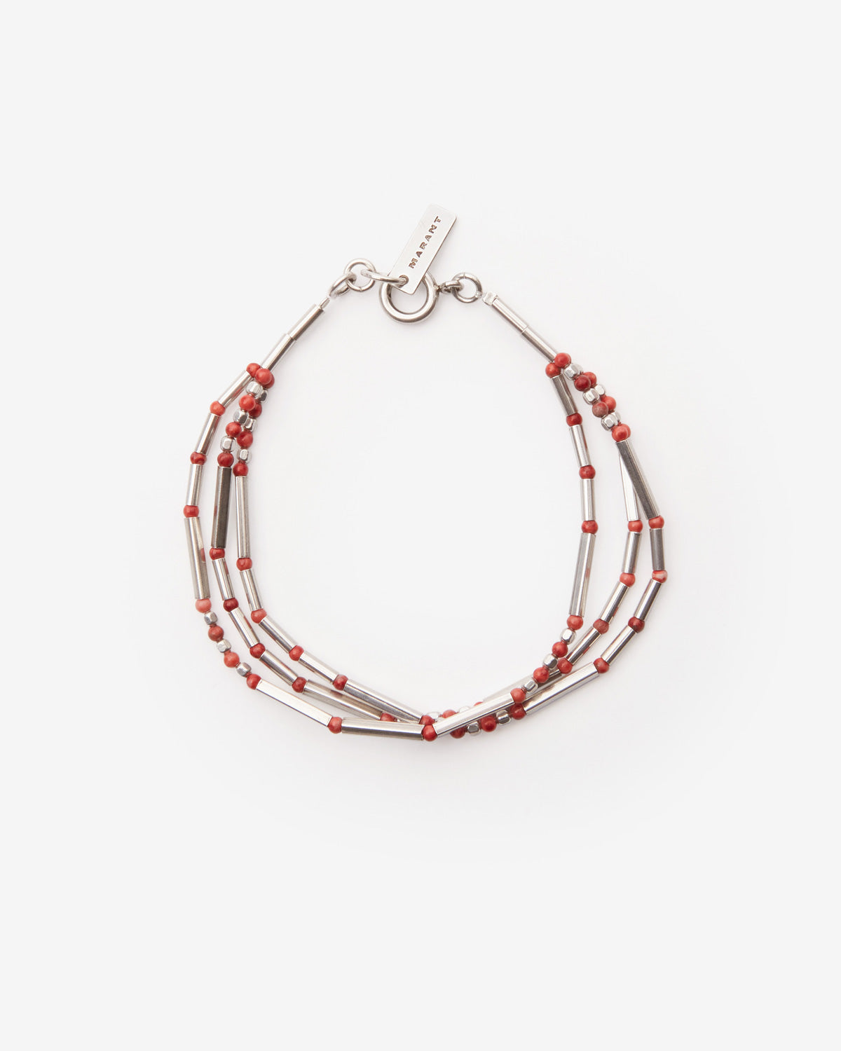 Bracciale sergio Man Red-silver 2