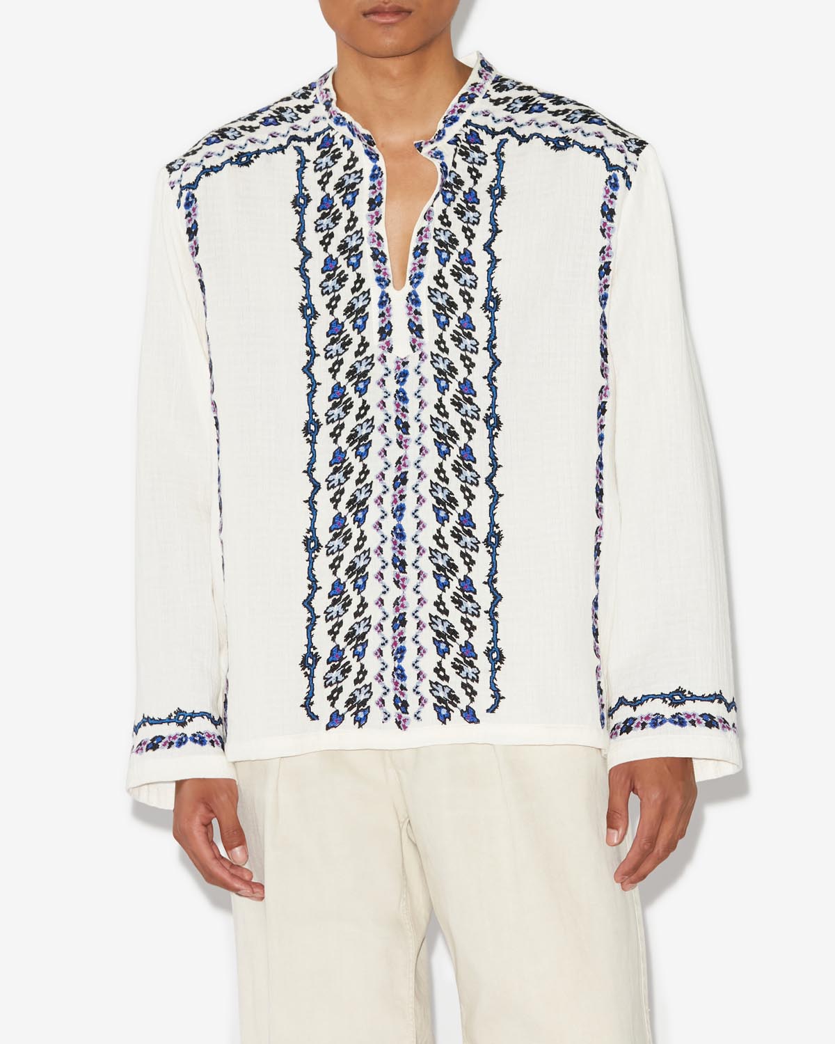 Blouse cikariah - Écru - Man - 3