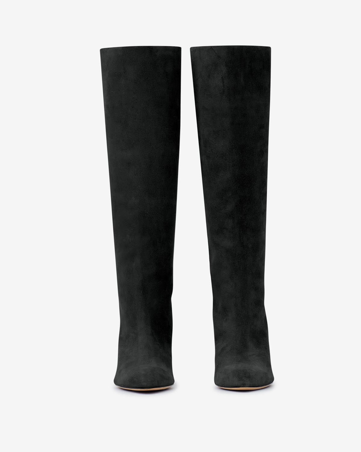 Laspi suede leather boots - Black - Woman - 4