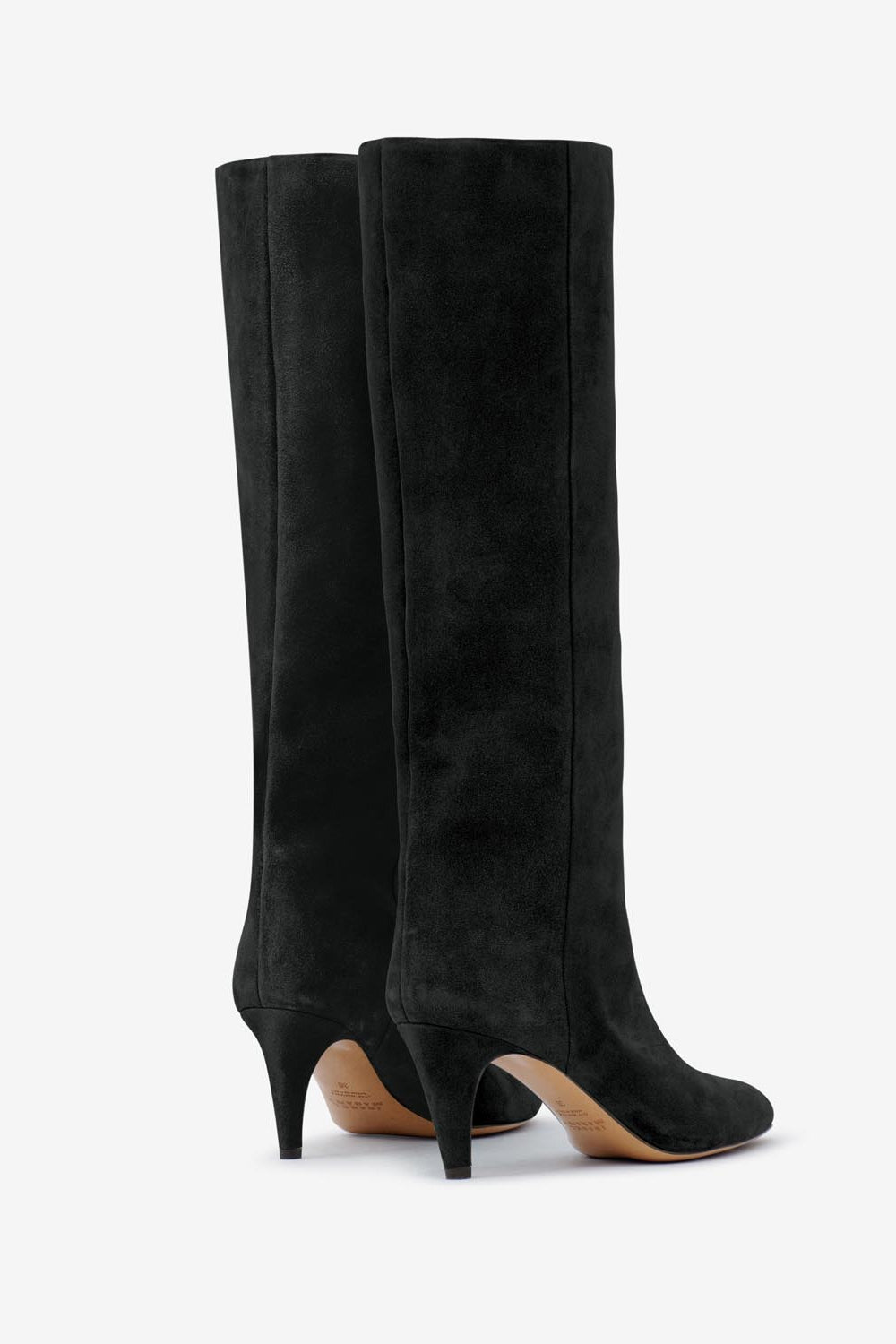 Bottes en cuir de veau velours laspi - Noir - Woman - 2