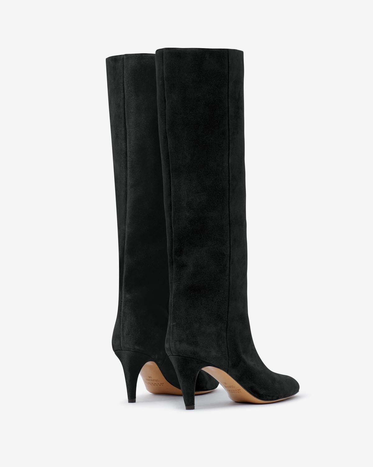 Laspi suede leather boots - Black - Woman - 2