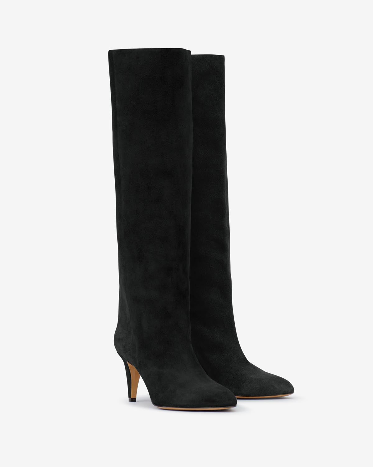 Laspi suede leather boots - Black - Woman - 5