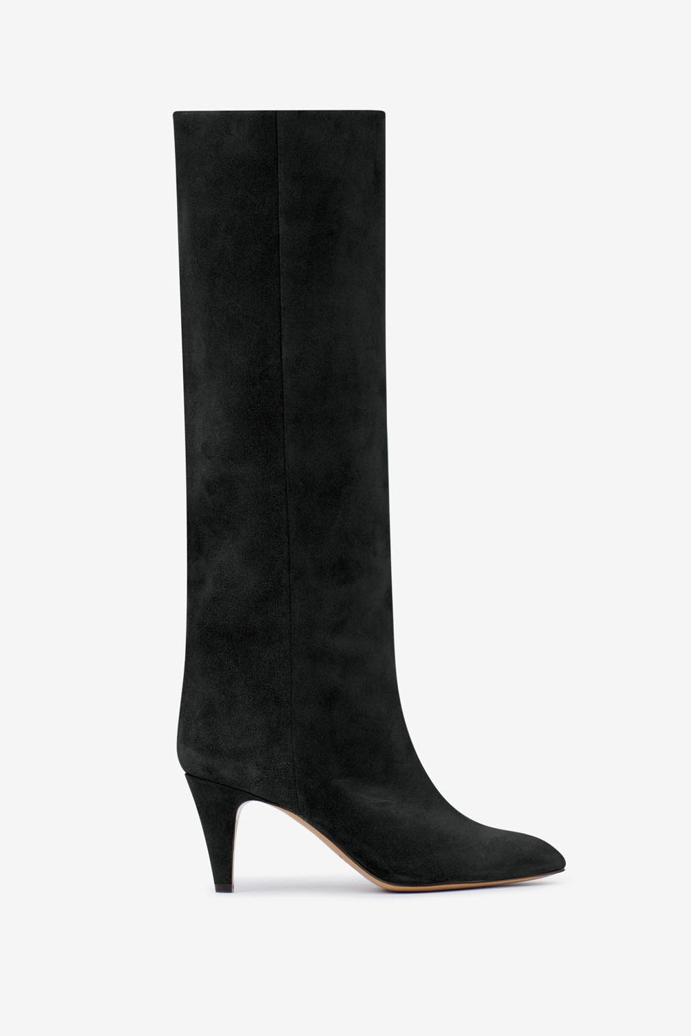 Bottes en cuir de veau velours laspi - Noir - Woman - 1
