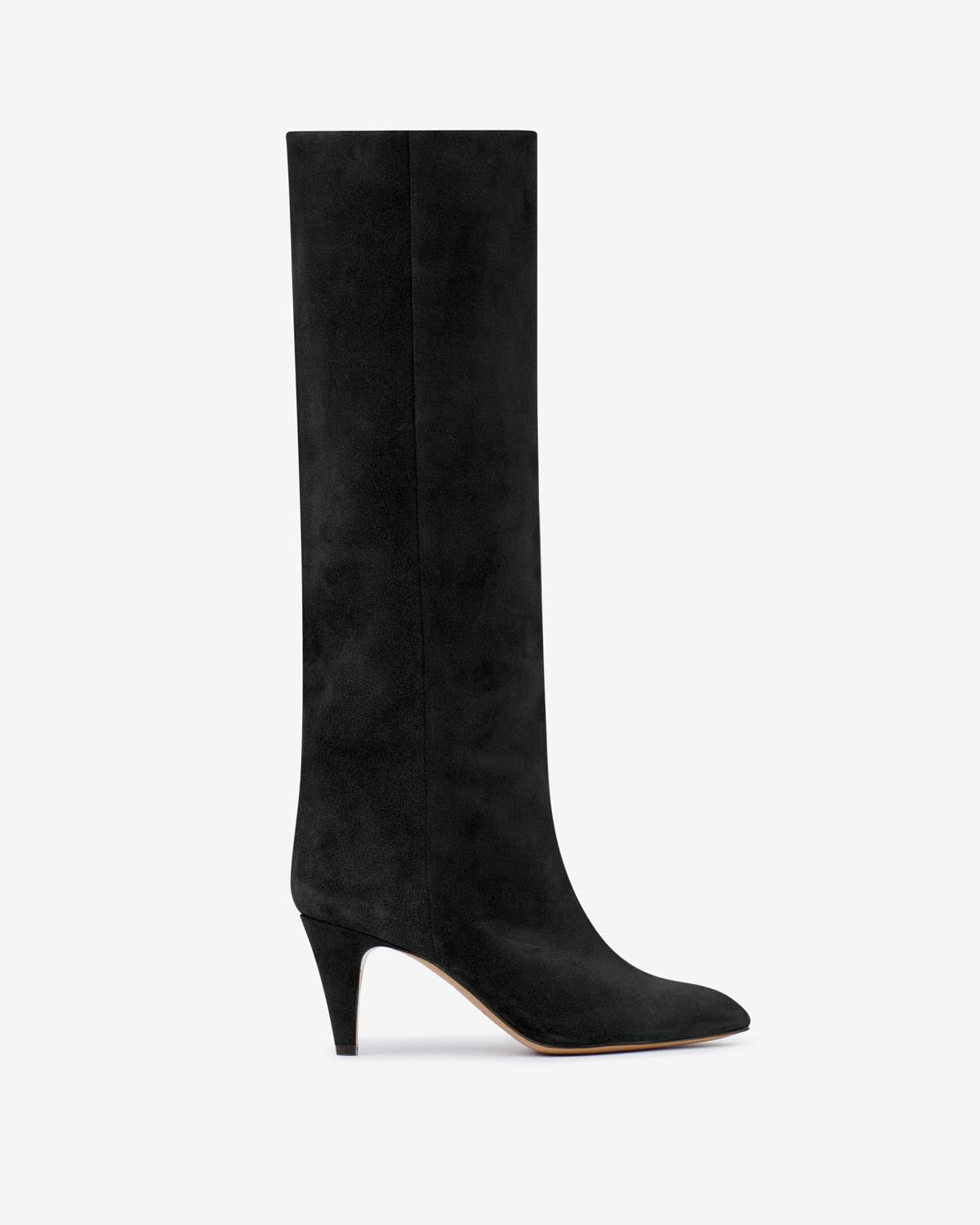 Laspi suede leather boots - Black - Woman - 1