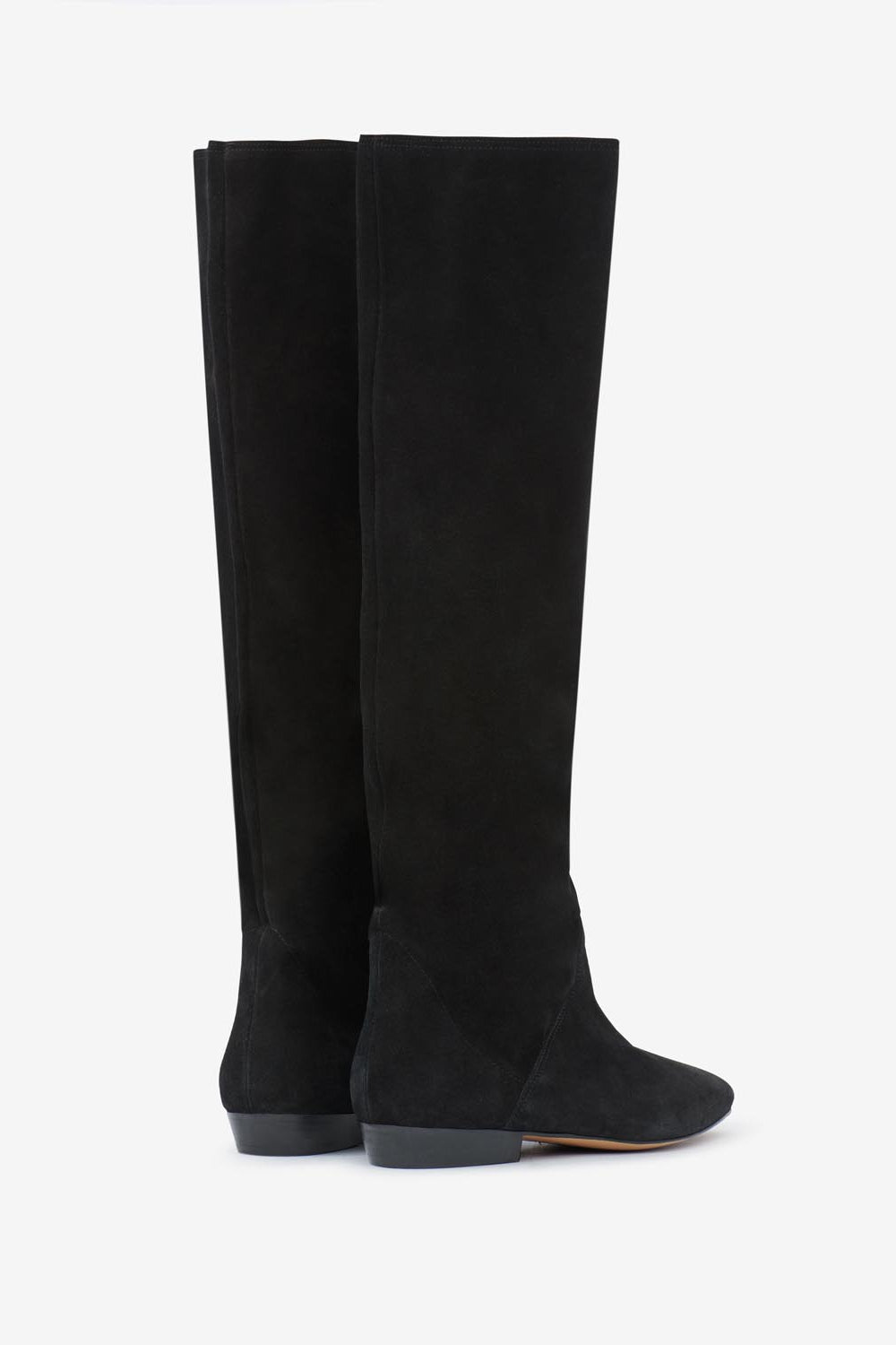 Stivali piatti in pelle scamosciata sayla - Nero - Woman - 2