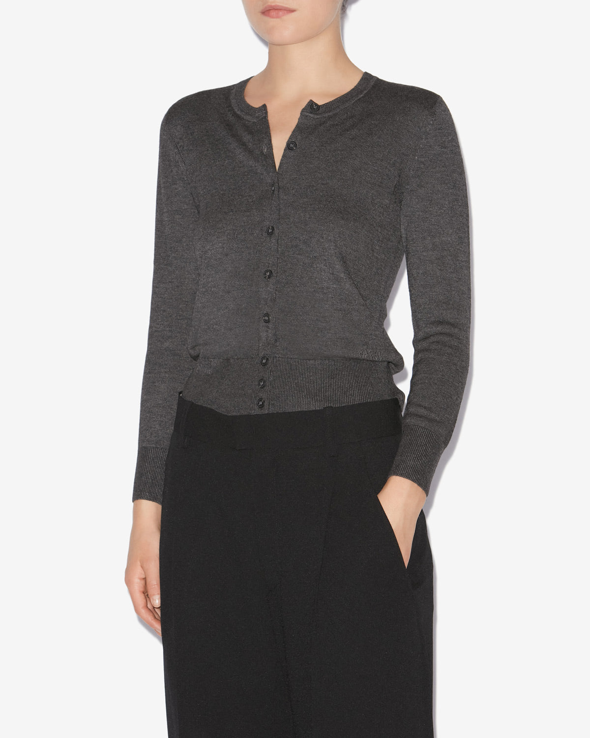 Kleo cardigan Woman Anthracite 5