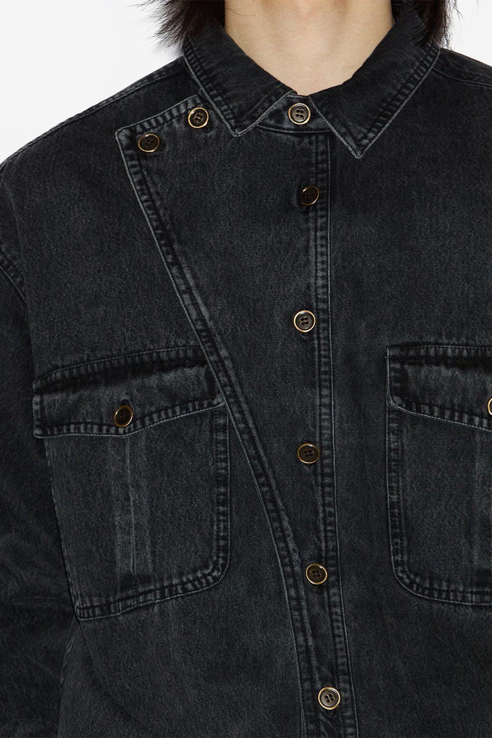 Combinaison chelby en chambray - Vintage black - Man - 3