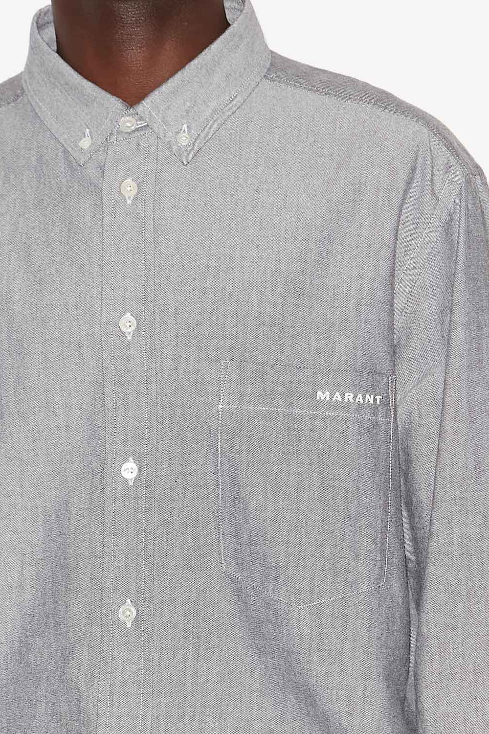 Chemise jasolo en coton  - Anthracite - Man - 3