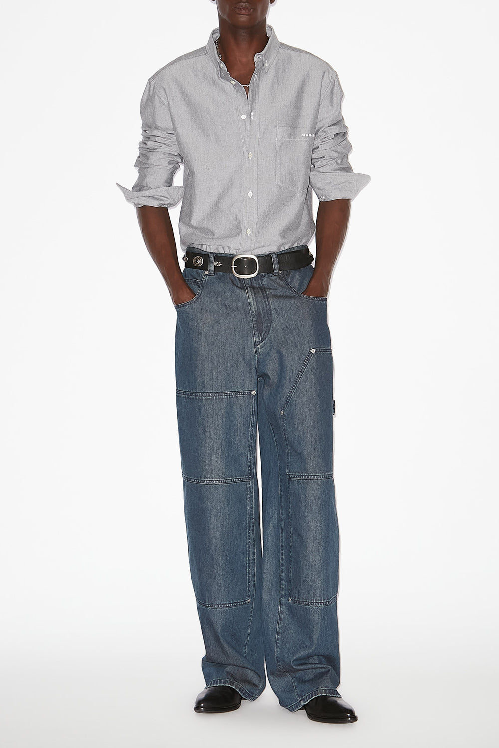 Chemise jasolo en coton  - Anthracite - Man - 2