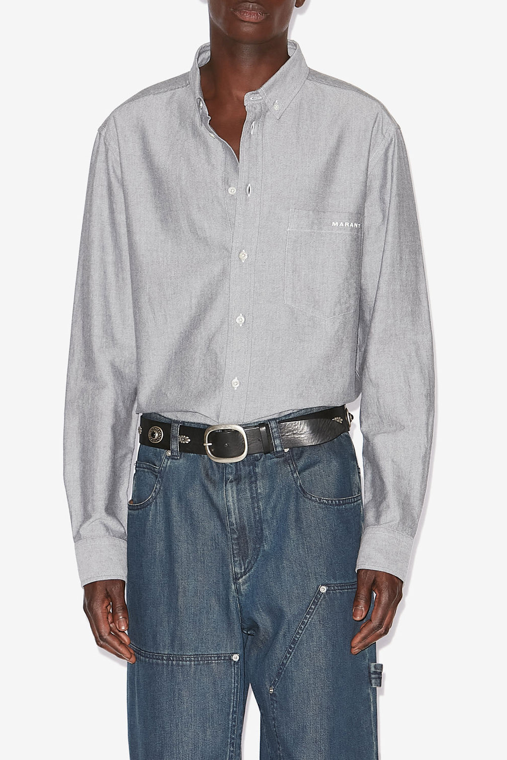 Chemise jasolo en coton  - Anthracite - Man - 4