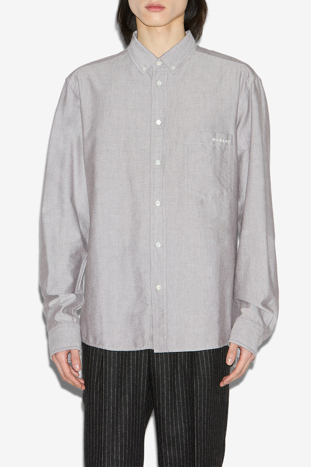 Chemise jasolo en coton  - Gris - Man - 4