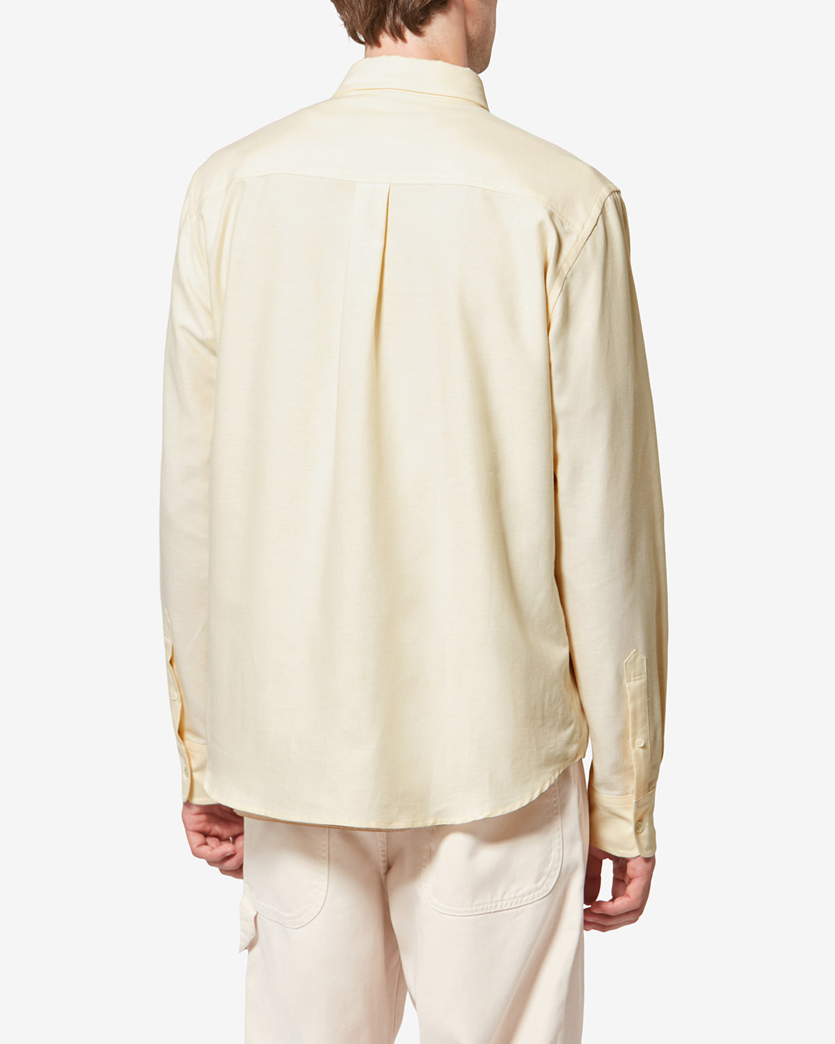 Oxford-hemd jasolo aus baumwolle - Hellgelb - Man - 4
