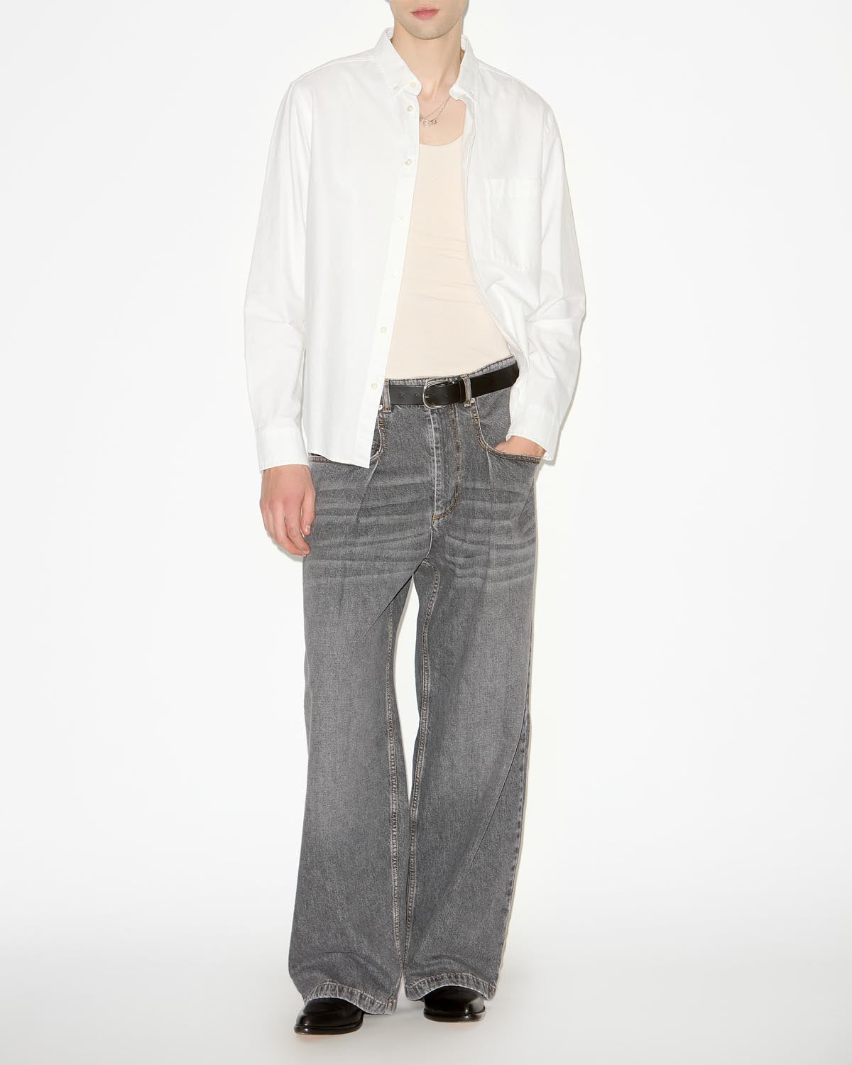 Camicia jasolo in cotone - Bianco - Man - 1