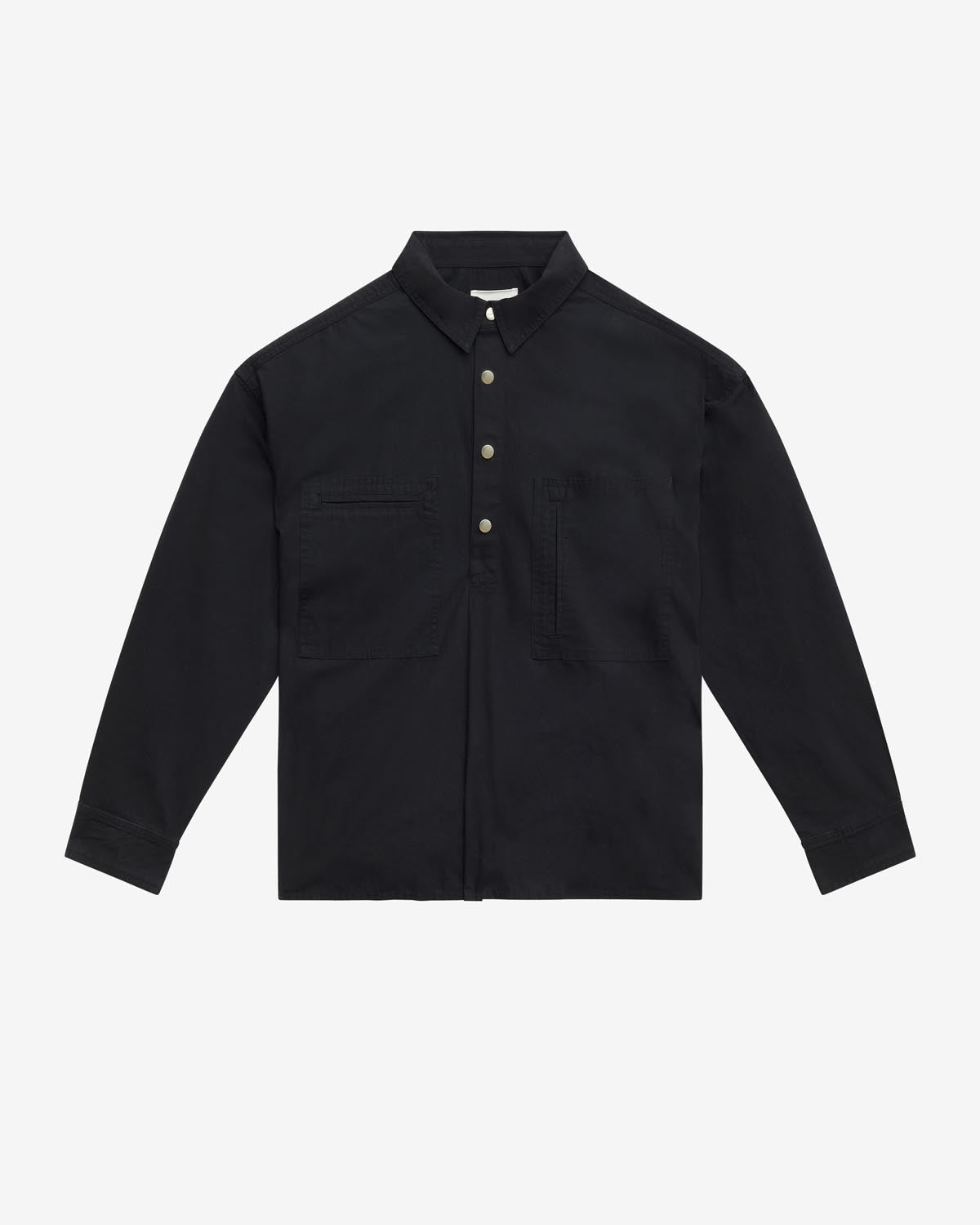 Chemise terry Man Noir délavé 1